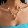 Ornaments Bohemian Shell Necklace Zinc Zinc Alloy Pearl Starfish Beach Pendant Shell Starfish Necklace  Beach