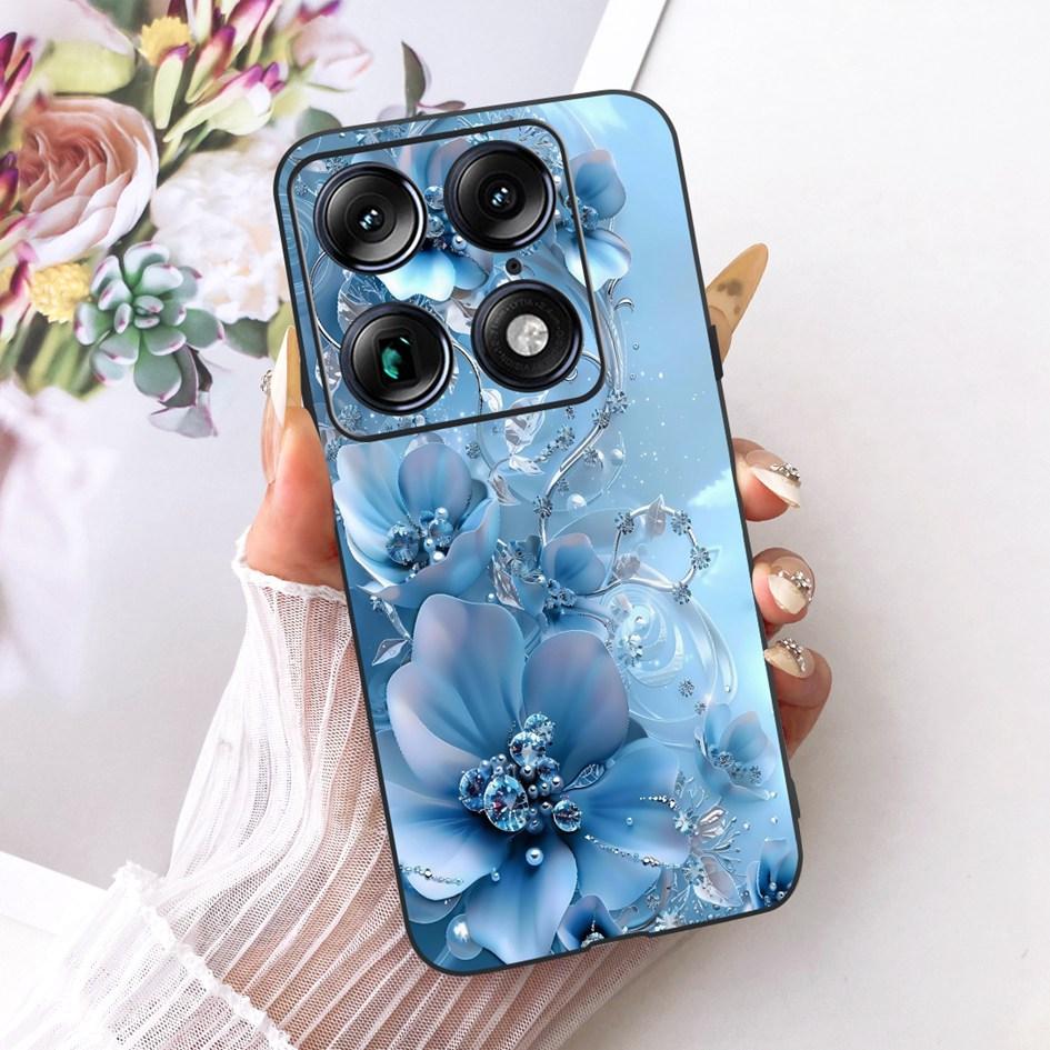 Для Motorola Signature 2026 Чехол Популярный Цветочный Мраморный Расписной Чехол Мягкий Силикон Черный Корпус Телефона Для Moto X70 Air Pro Fundas