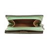 COACH Snap Wallet Leather Card Holder, Wallet Mini Women's Grass Green C2862-SVTY6