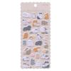 Fluffy Cat Friends Stickers Cute Animal Felt Material 222606 [Choumou]