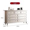 Solid Wood Retro Chest of Drawers: Bedroom & Living Room Storage Cabinet