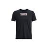 Under Armour Черная футболка с логотипом-коробкой разных цветов для мужчин 1370529-002
