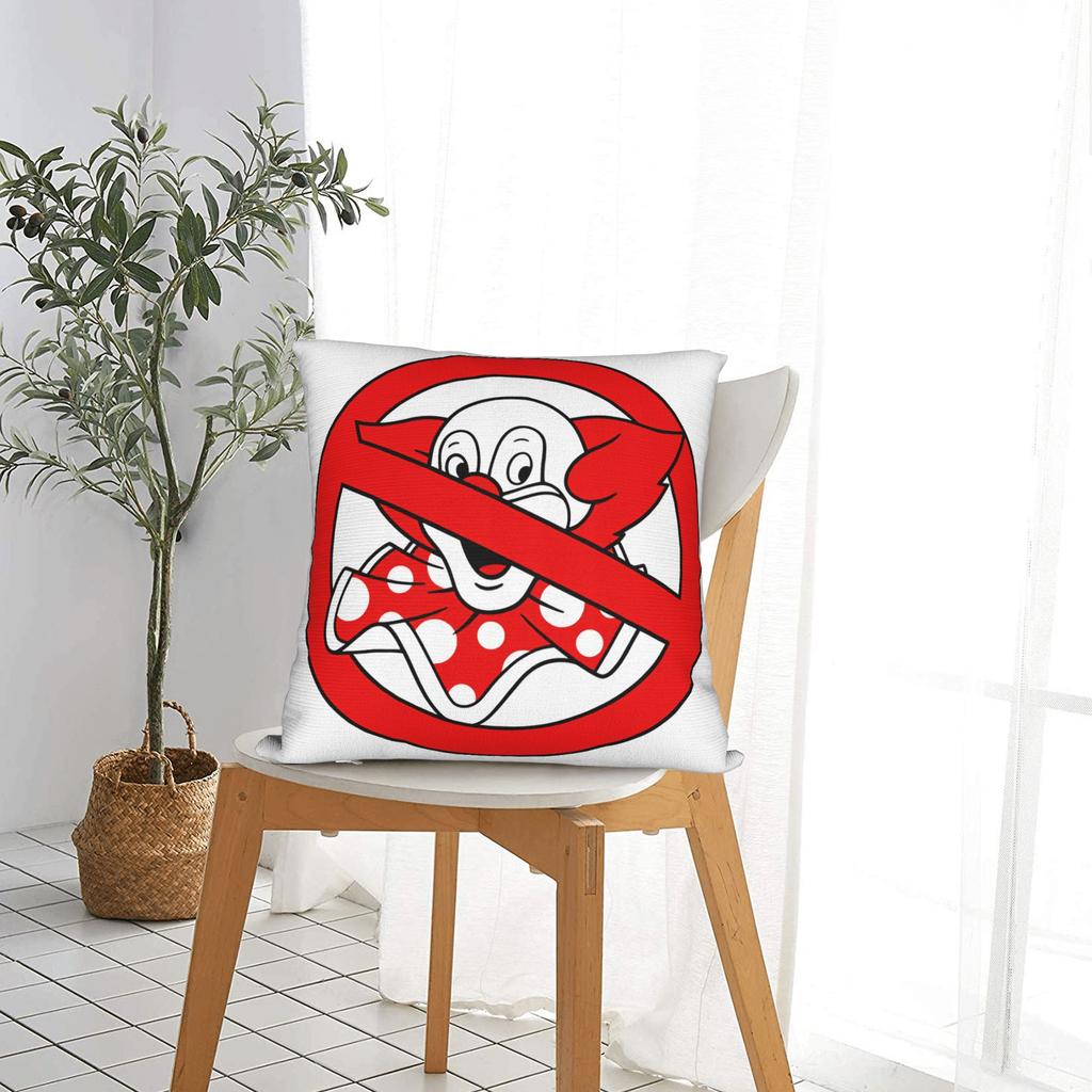 No Clown Pillow Case Comfy Pillow Cover For Living Room Sofa Vintage Pillowcases