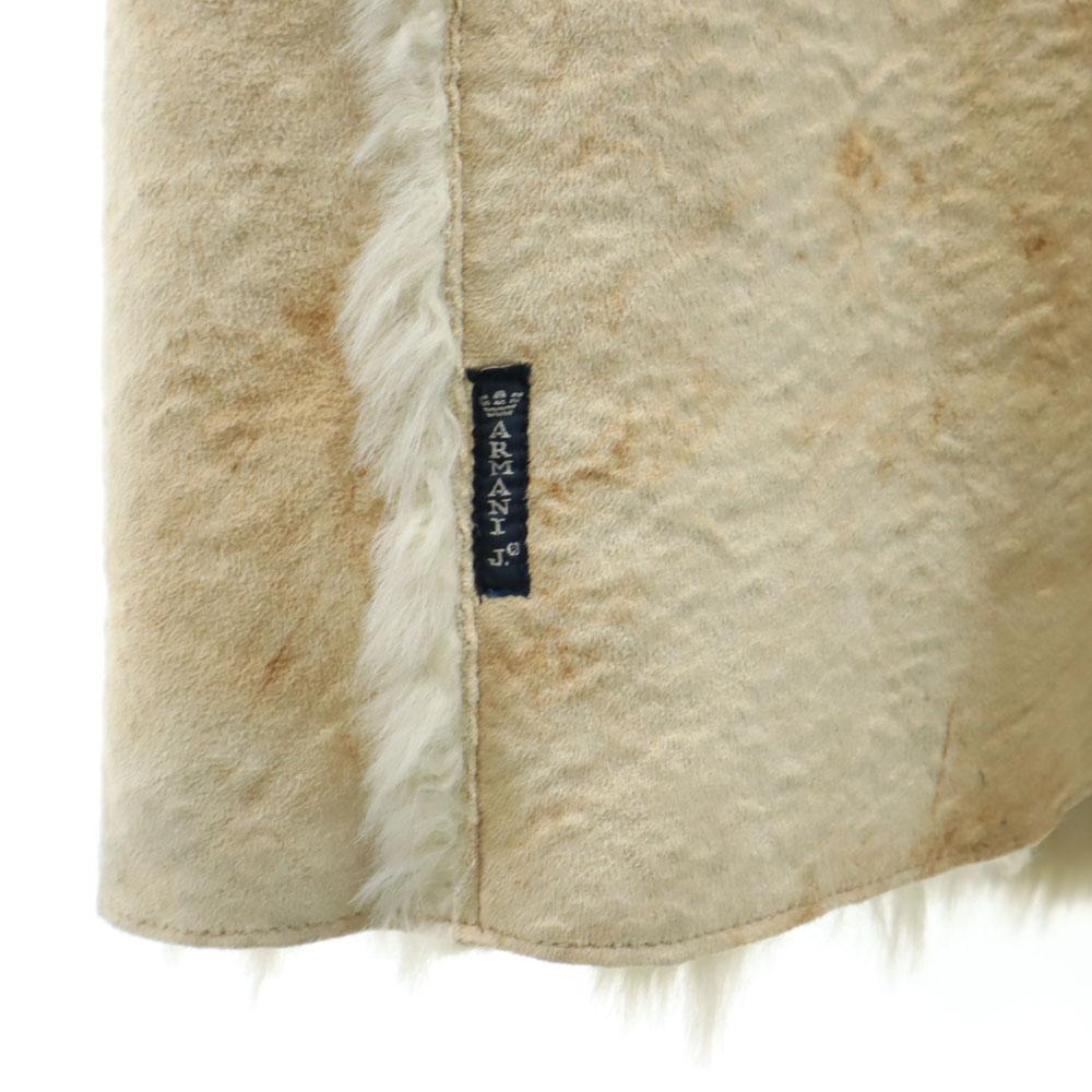 Armani Jeans Пальто длинное из искусственной кожи 6 бежевое Женское Б/у