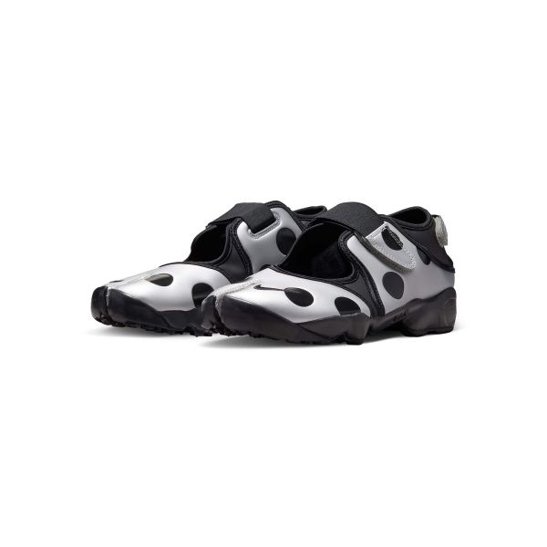 Nike Кроссовки женские Air Rift в горошек, черные, с металлическим серебристым акцентом, IR1226-001