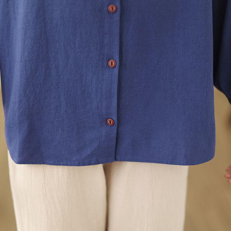 Кардиган большого размера с вышивкой из хлопка и льна с длинным рукавом для женщин