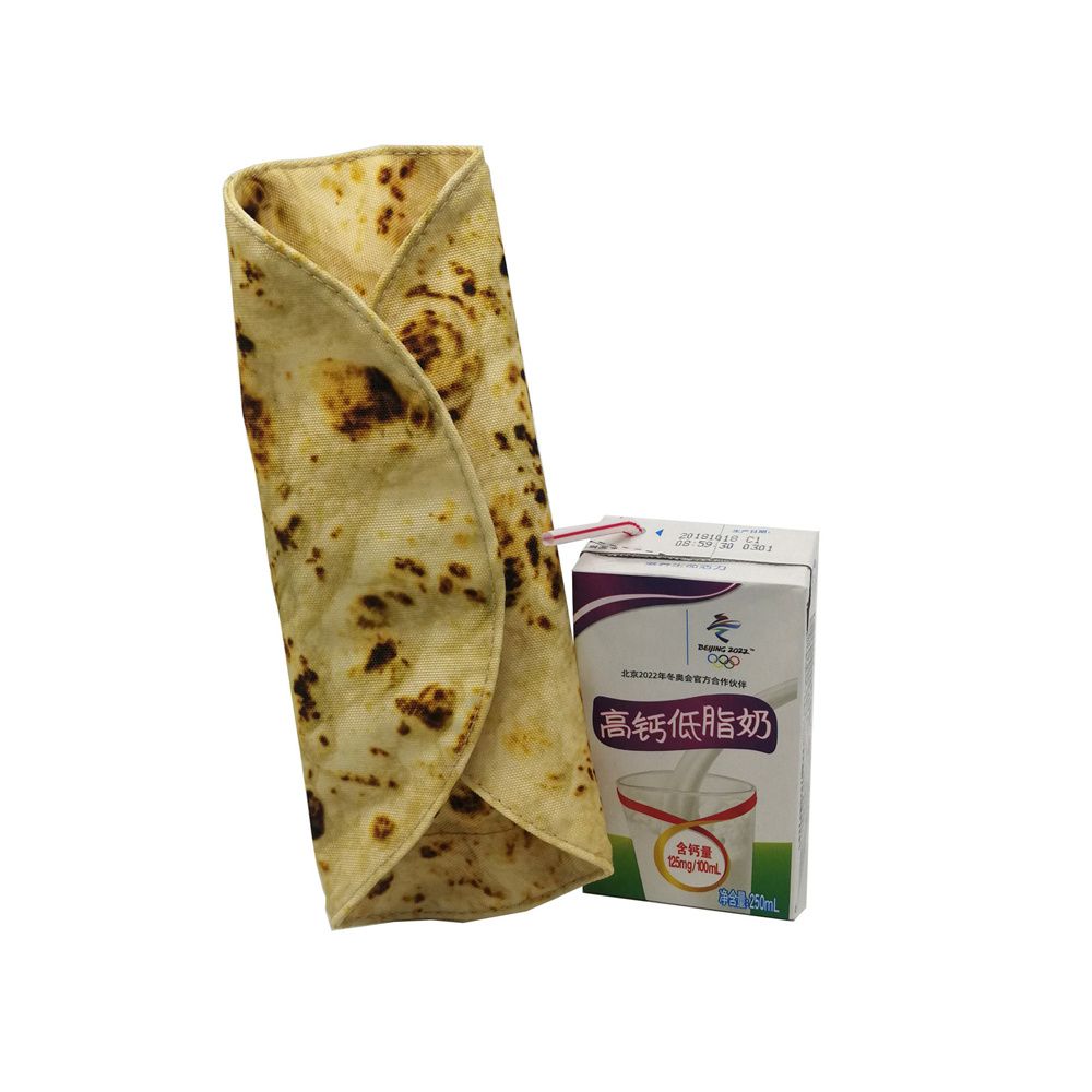 Bag School Goods Stationery Pancake Shape Pencil Cases Pancake Pencil Cases Pen Bag Pencil Box