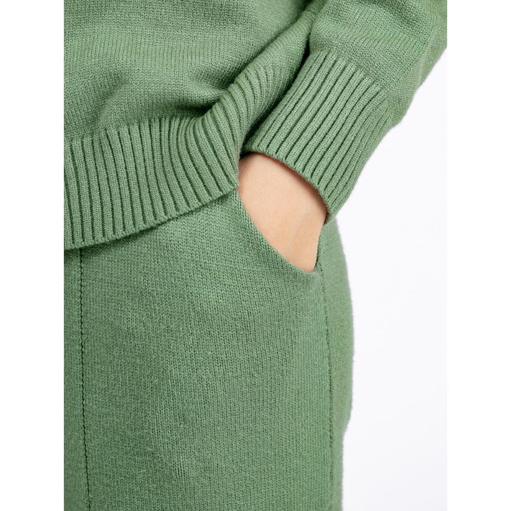 GMXIA Women's Autumn and Winter Semi-high Neck Twisted Knit Set, Casual Sweater, Pullover, Two-piece Set