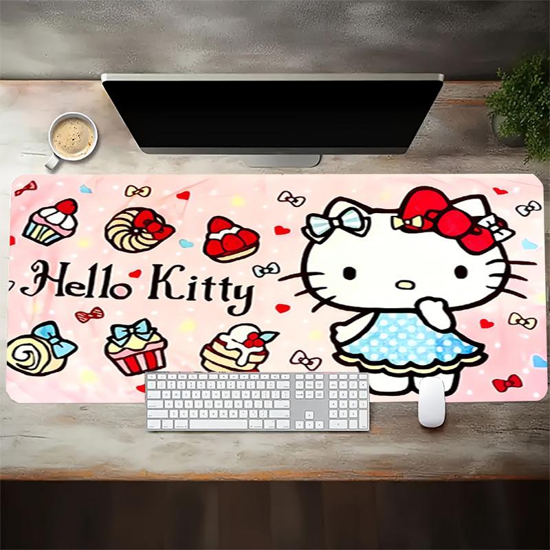 1pc Hello Kitty Desserts Computer Pad with Vibrant Print, Mouse Pads for Desk,027