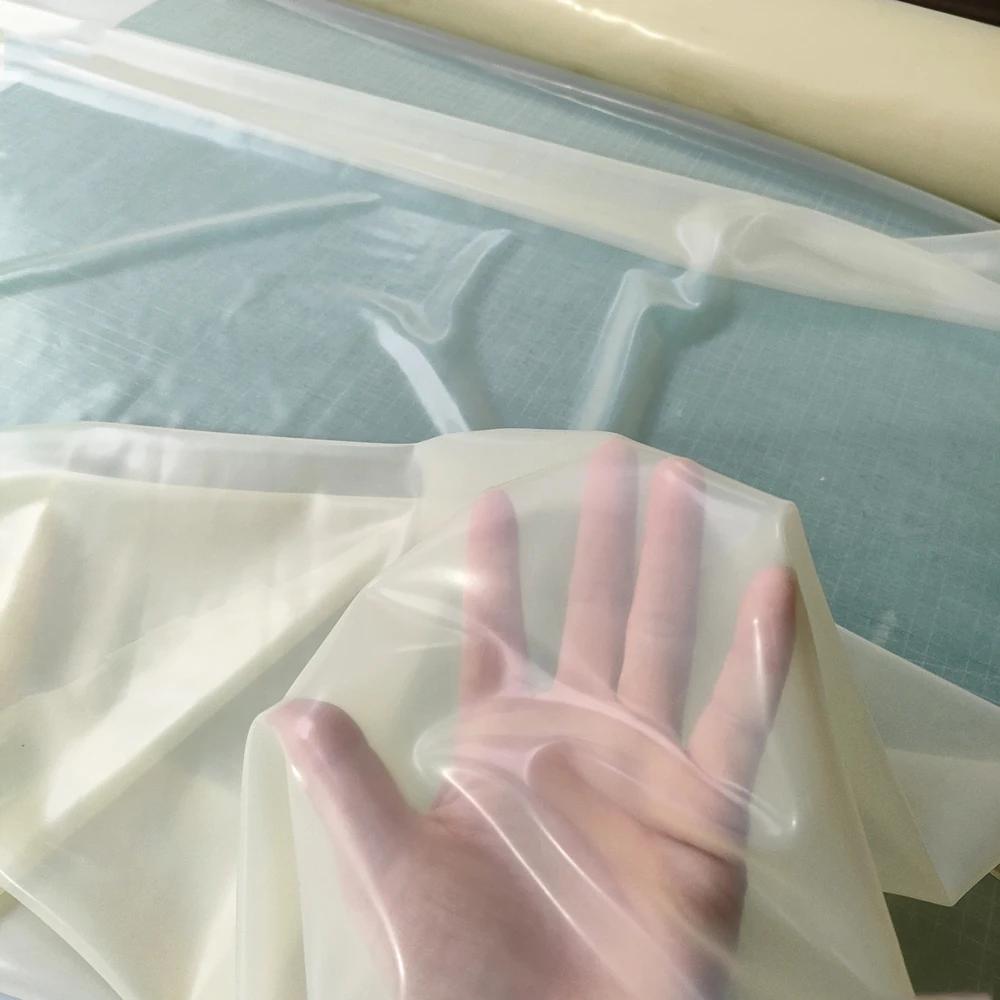 100x108см Листовая резина латексная Эластичная гладкая Водонепроницаемая ткань для платья Костюма Эфирные масла Матраса Сексуальное белье Постельное белье