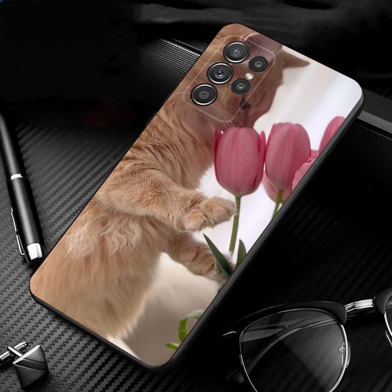 Чехол для телефона Samsung Galaxy S25 S24 S23 S22 S21 Ultra S24 S23 S22 S21 S25 Plus S24 S20 FE Кот