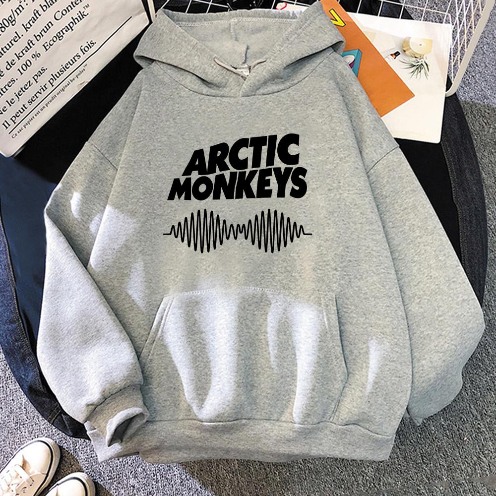 ARCTIC MONKEYS Sound Wave Толстовка Музыкальная группа Одежда для фанатов Флисовые пуловеры с принтом и длинными рукавами Унисекс Толстовки в стиле хип-хоп Толстовки