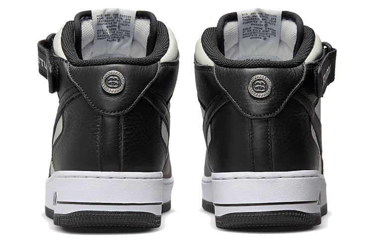 Nike X Stussy Air Force 1 Mid 'Черно-белый' DJ7840-002