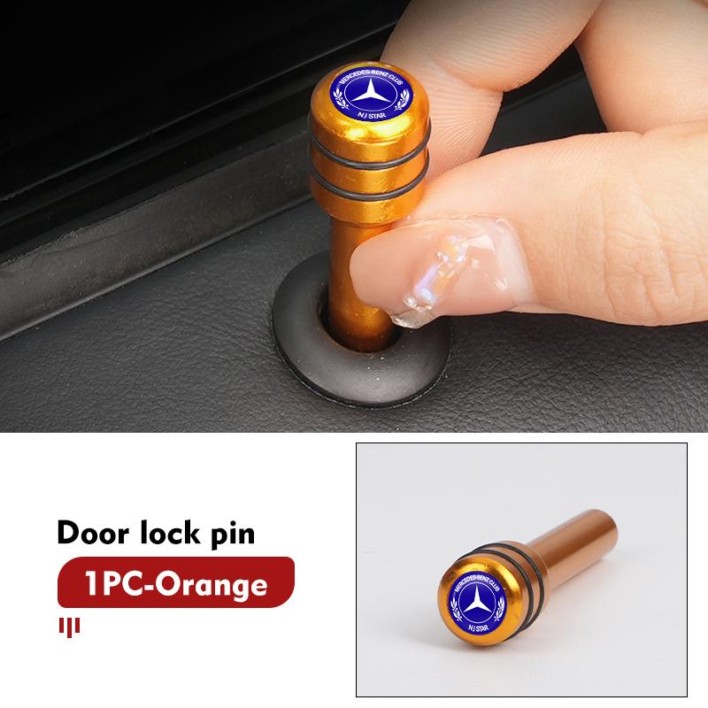 For Mercedes Benz Car Door Lock Pin Screw Knob Security protection Accessories AMG A C E S G Class W201 W210 W108 W204 W205 W203 PJ1