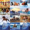 Diy Horse 5D Diamond Painting Full Round Drill Resin Animal Diamond Embroidery Cross Stitch Kits Wall Art Home Decor