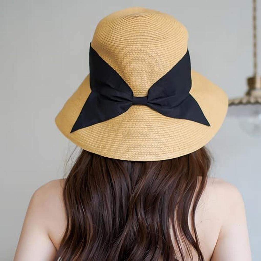 Women's Vacation Big Ribbon Bucket Hat Bucket Hat