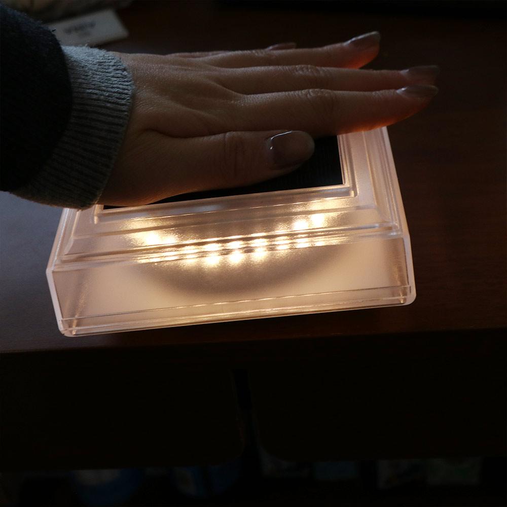 Solar Powered Solar Post Light Waterproof Fence Deck Column Lamp LED Pillar Cap Lights Courtyard