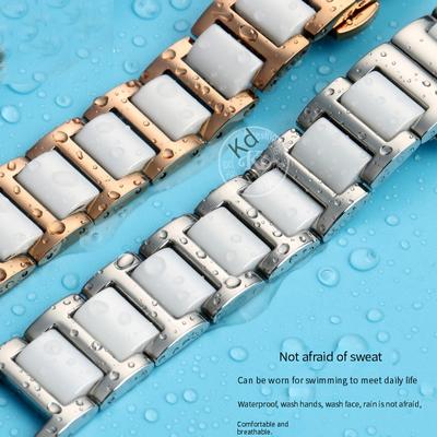 Классический высококачественный керамический ремешок для часов GC MK, модный керамический браслет с насечками для Folli Follie 20*11 мм 18*10 мм 16*8 мм