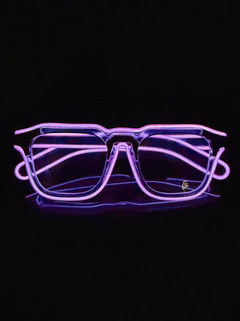 Беспроводные светящиеся EL-очки Светодиодные пиксельные солнцезащитные очки для KTV бара дискотеки концерта вечеринки мерцающая атмосфера модные