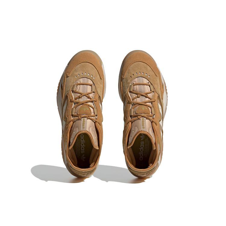 Adidas Originals Streetball 2 Ткань Кожа Спорт Тренд Нескользящие Износостойкие Баланс Средний Верх Повседневная Обувь Унисекс Повседневная Обувь Желто-Коричневый ID4768