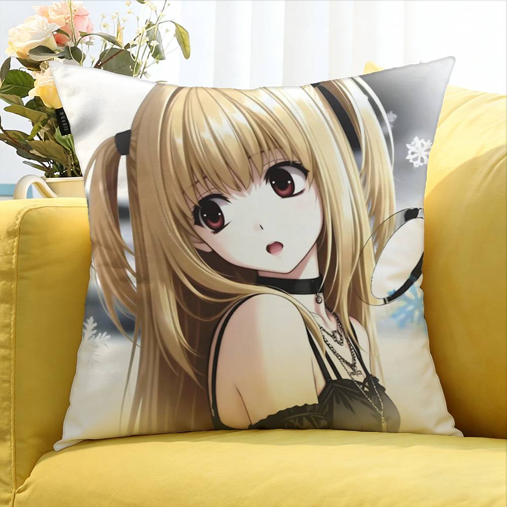 Misa Amane Comic Character World Various Sizes Square Pillow Case For Car Home Bedchamber Decor