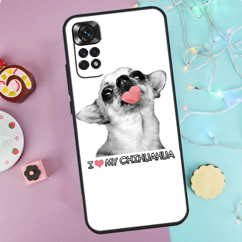 Чехол для телефона Xiaomi Redmi с собакой чихуахуа Note 9 10 11 12 13 14 Pro 9S 10S 11S 12S Redmi 14C 10C 12C 13C
