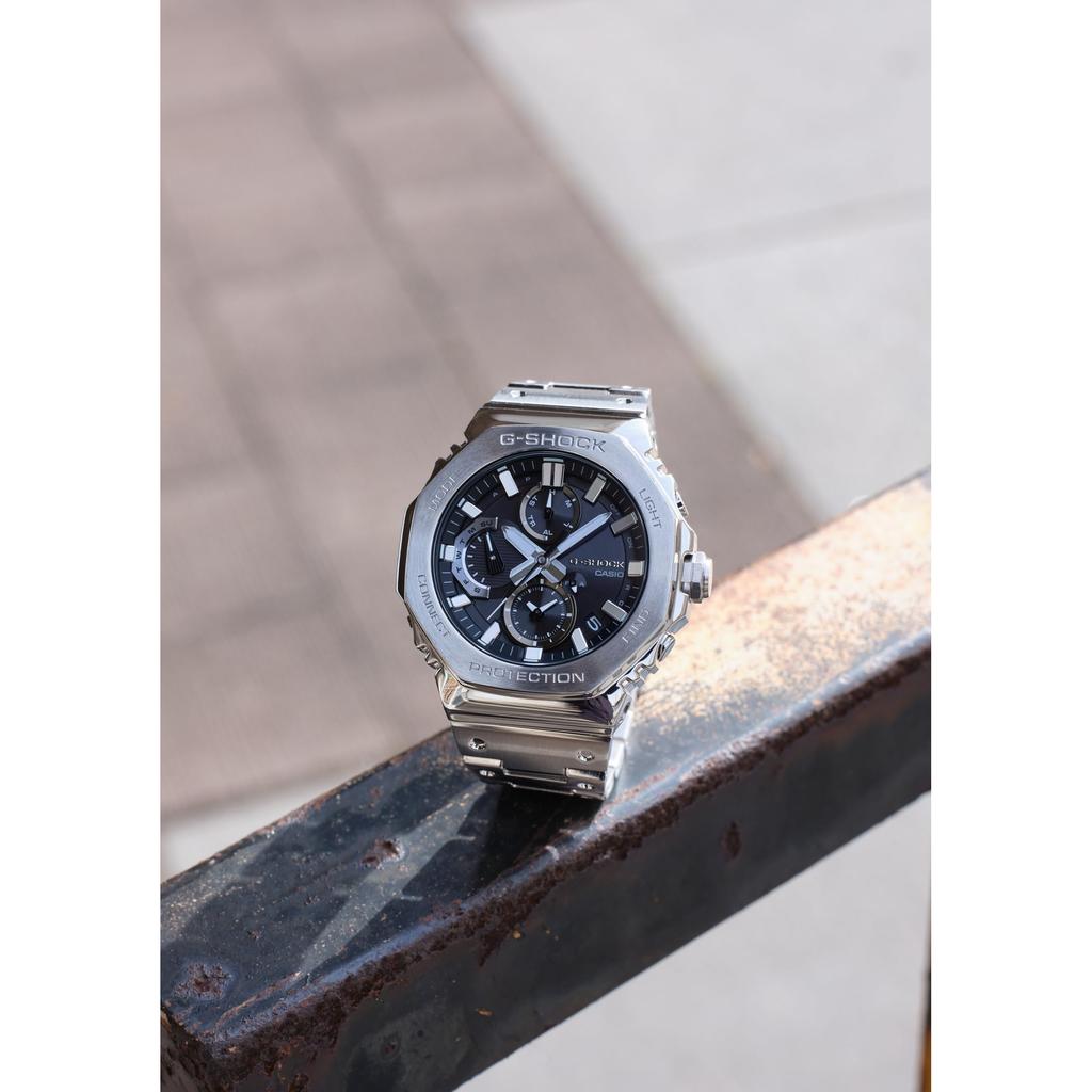 Casio Men's G-Shock Watch Full Metal Chronograph Bluetooth Solar GMC-B2100D-1AJF Silver Japan Model