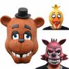 Взрослая латексная маска на голову Five Nights At Freddy's в стиле Фредди Чики Бонни Фокси