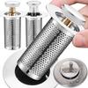 Floor Drain Filter Stainless Steel Pop-Up Bounce Core Basin Stopper Washbasin Plug Anti-clog Hair Catcher Shower Sink Strainer