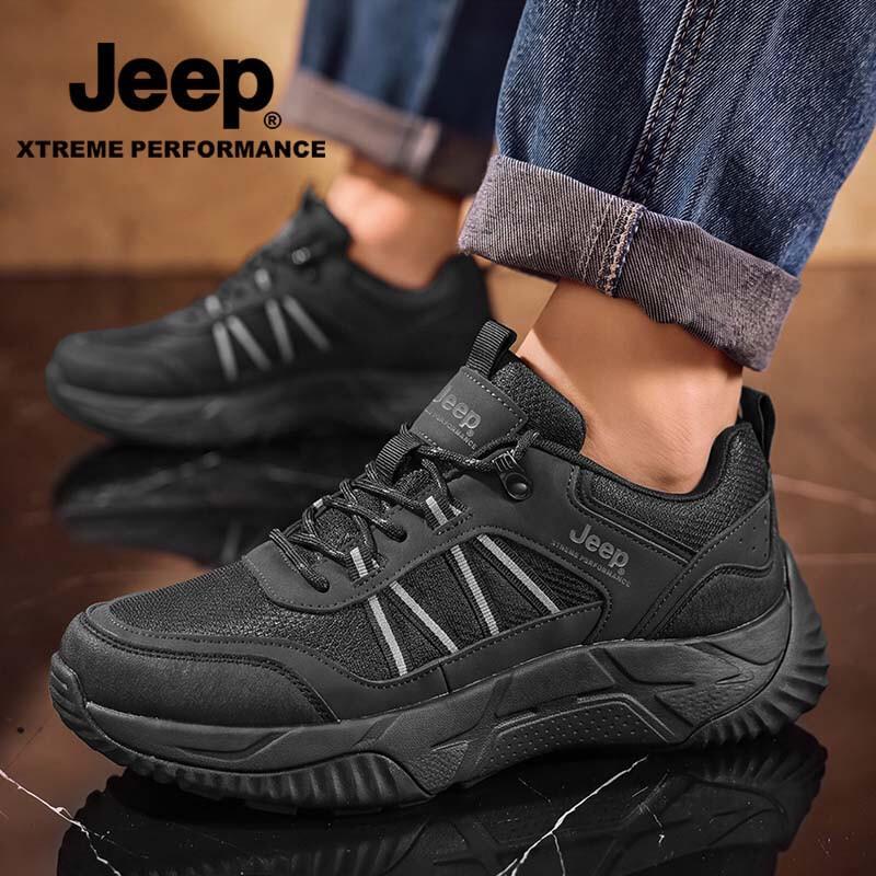 JEEP Men's Casual Breathable Hiking Sneakers