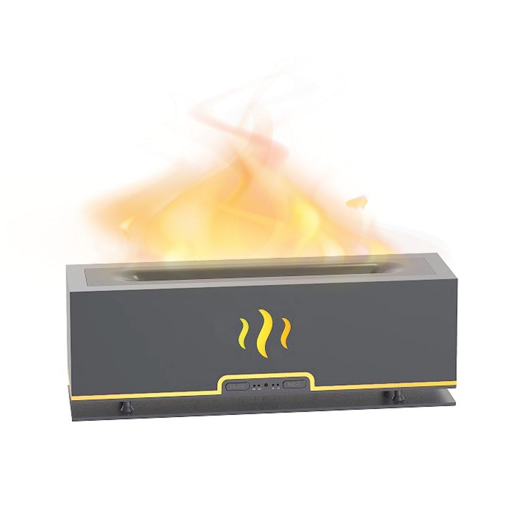 Flame Aroma Diffuser Hollow Out Smart LED Lamp Simulation Flame Atomizing Humidifier Essential Oil