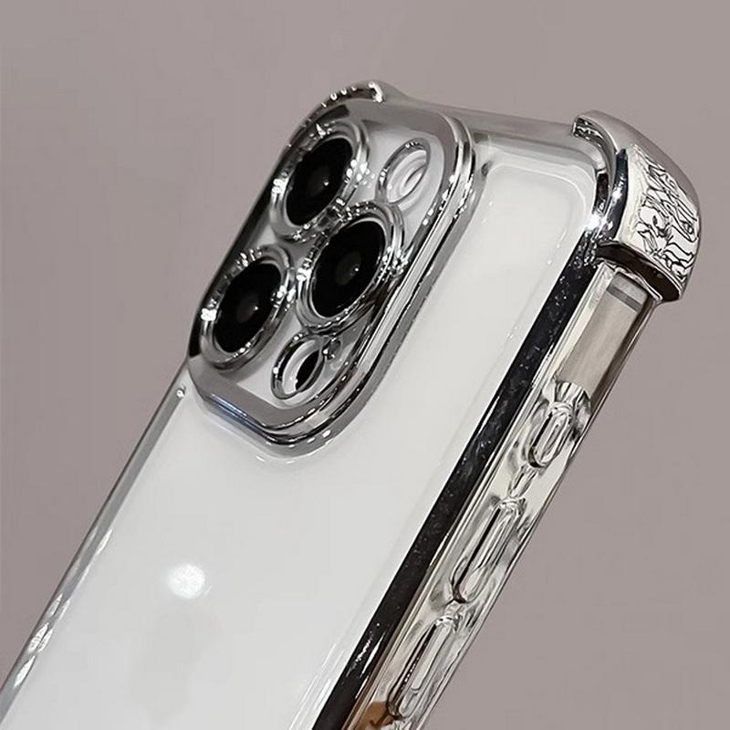 Цветная рамка из прозрачного ТПУ мягкого чехла для телефона iPhone 16 Pro Max 15 Pro 14 13 12 11 глянцевый противоударный защитный бампер для объектива