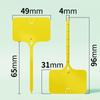 100Pcs T-type Sign Tags Garden Plant Labels Plastic Name Tag Writable Plastic Marker Tags