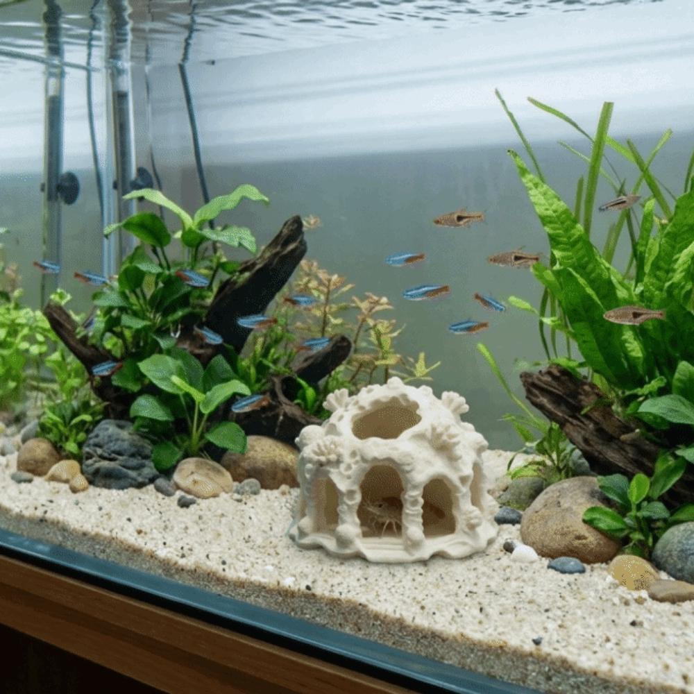 Textured Design Aquarium Hideaway Cave Natural Looking Aquarium Hiding House  Underwater