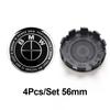 4Pcs 56mm 68mmCar Logo Wheel Center Hub Cap Cover Accessories For BMW iX1 i7 F07 F48 F39 F34 F40 F45 F46 G30 G20 G32 E70 E71 E66