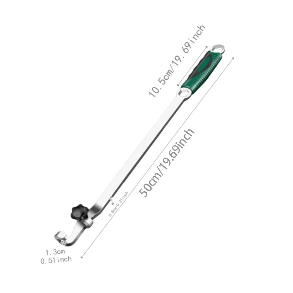 Extra Leverage Spanner Extension Tool Carbon Steel Heavy Duty Spanner Extender Tight Space
