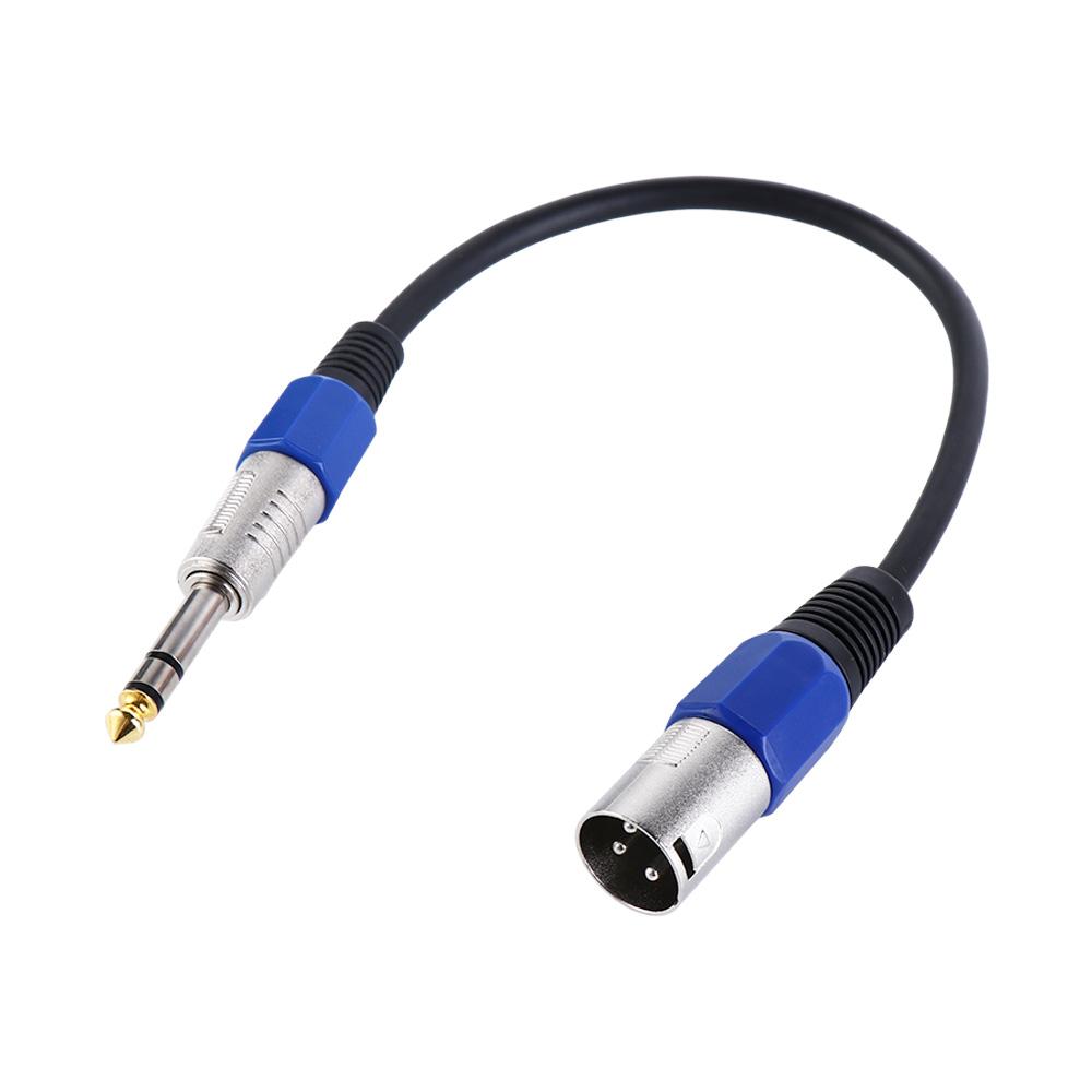30cm XLR 3Pin Male Cord 1/4" 6.35mm XLR Balance Wire 6.35mm Female Cable Microphone Adapter