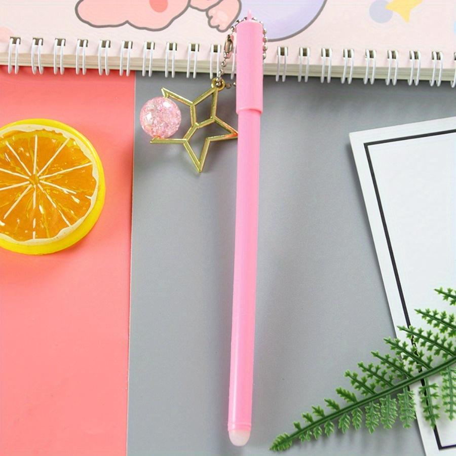 School Season 10 шт. 0,5 мм креативная хрустальная позолоченная пятиконечная звезда-подвеска ручка дорогая подвеска гелевая ручка милая подвесная цепочка офисные канцелярские принадлежности