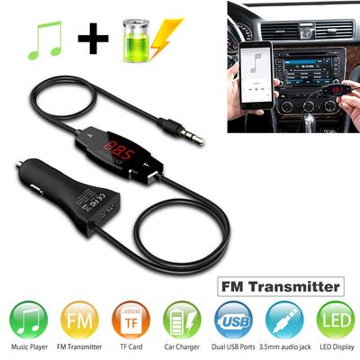 Dodocool Беспроводной FM-передатчик Радио Автомобильная функция громкой связи + USB-зарядное устройство