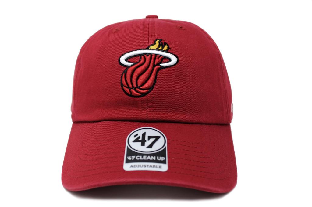 47 Brand (Forty Seven Brand) Cap 47 CLEAN UP NBA Eastern Conference Miami Heat Miami Heat 1 Piece