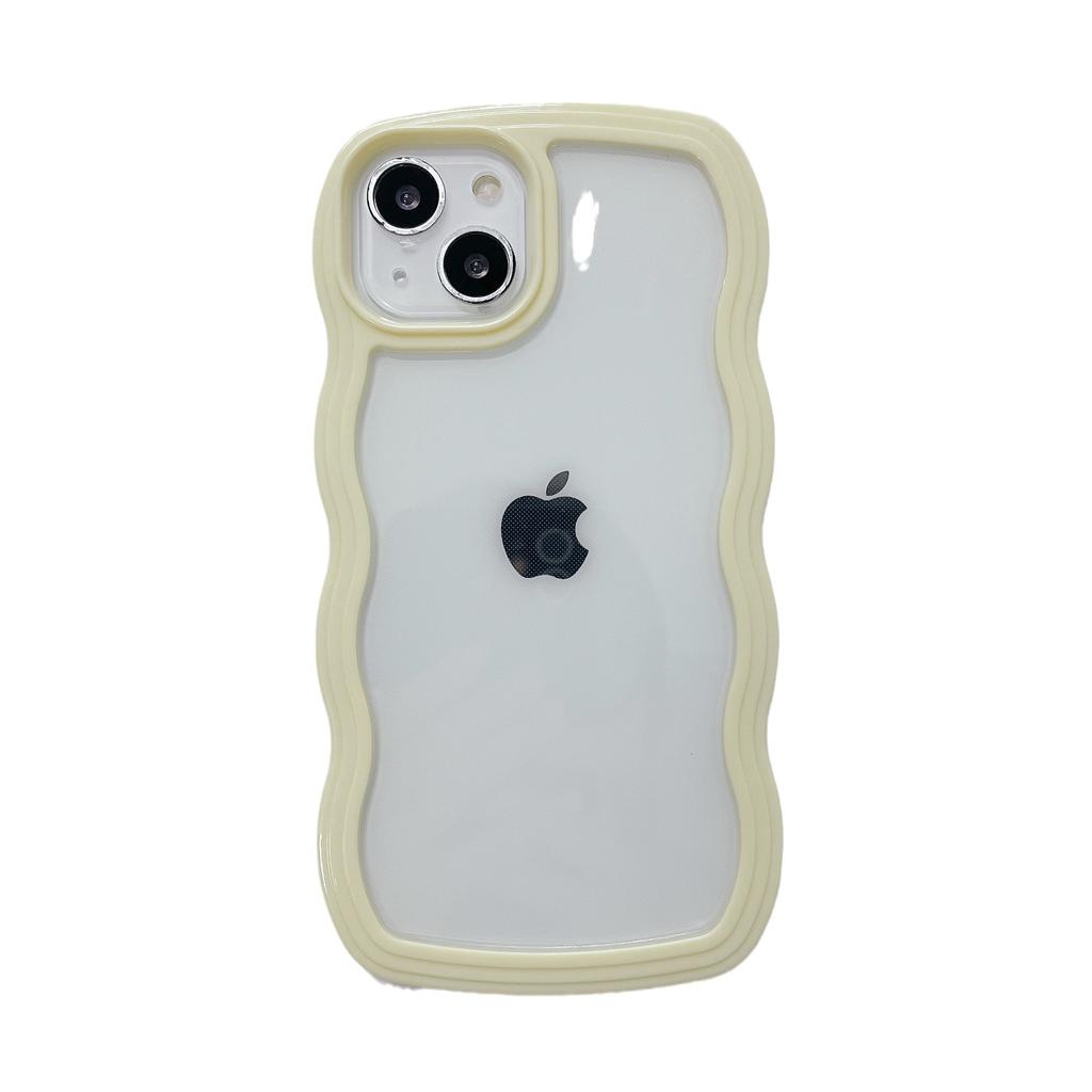 Совместимо с iPhone 17 Pro Max Apple 16 Чехол для телефона Новый Радужный Цвет Рамка 15/13 Два в Одном Волна