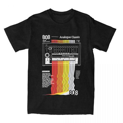 Мужская Женская Футболка Roland TR-808 TR 808 Музыкальная Футболка Мода Чистый Хлопок Винтаж Классическая Футболка с Круглым Вырезом Большого Размера