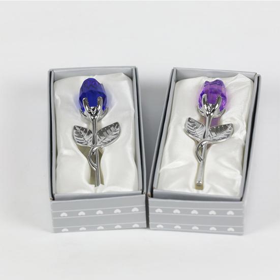 Практичная поддельная роза, кристально прозрачная имитация украшения розы, широкое применение, искусственный хрустальный цветок, сувениры для вечеринки