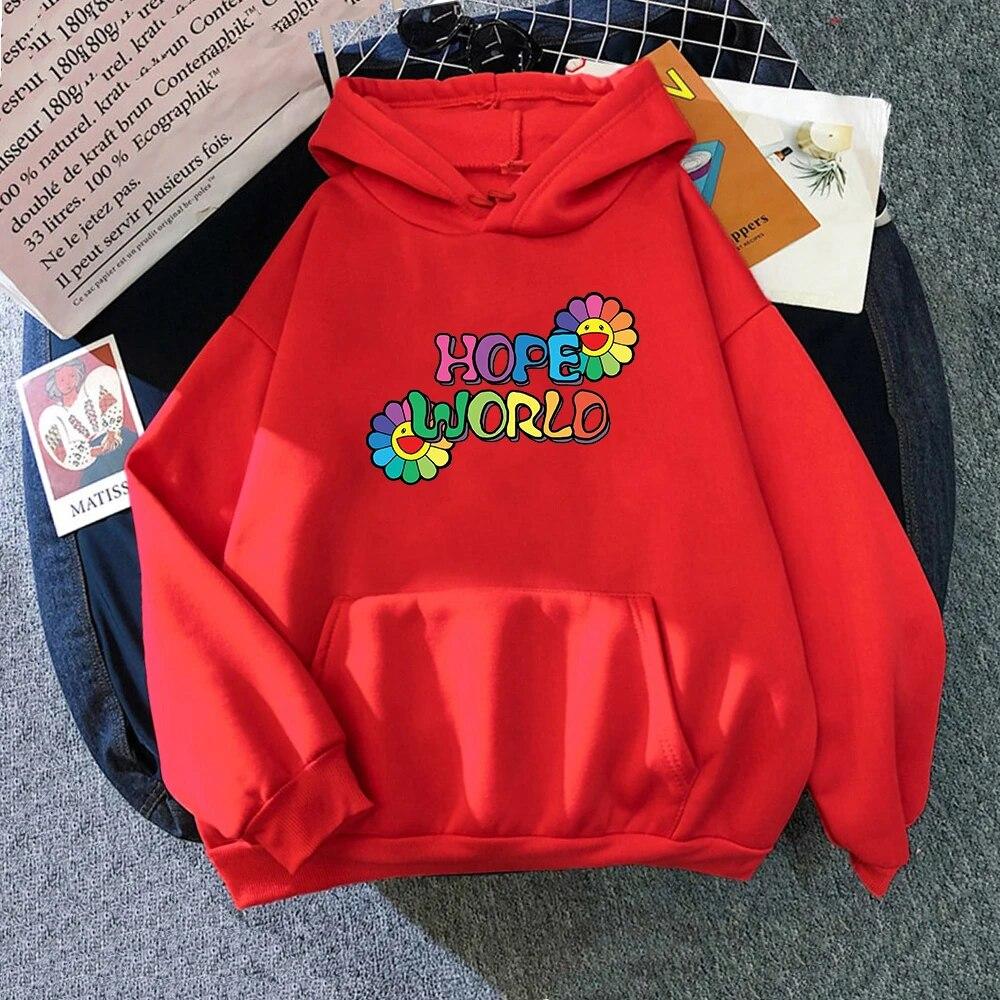 Толстовки Agust D в корейском стиле Hope World Одежда Весенне-осенние топы Женская/мужская толстовка Винтажная толстовка в стиле Харадзюку Kawaii Sudaderas унисекс
