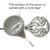 2Pcs Vintage Coffee Stirrer Spoon 18/10(304) Stainless Steel Slotted Sugar Spoon Retro Royal Hollow Out Handle Teaspoon for Dessert Ice Cream