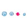 Pcs/Set New Blue red 25/32/40/47mm Bubble Floats Tackle Fishing Float Balls  Water Ball Sea Fishing