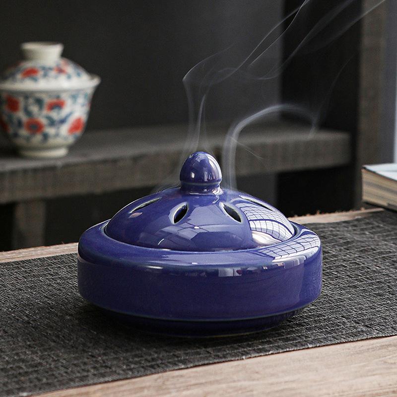 1 шт. Перегородчатая аромалампа Дзен Аромапечь Ретро Аромадиффузор Винтажная масляная горелка Элегантная