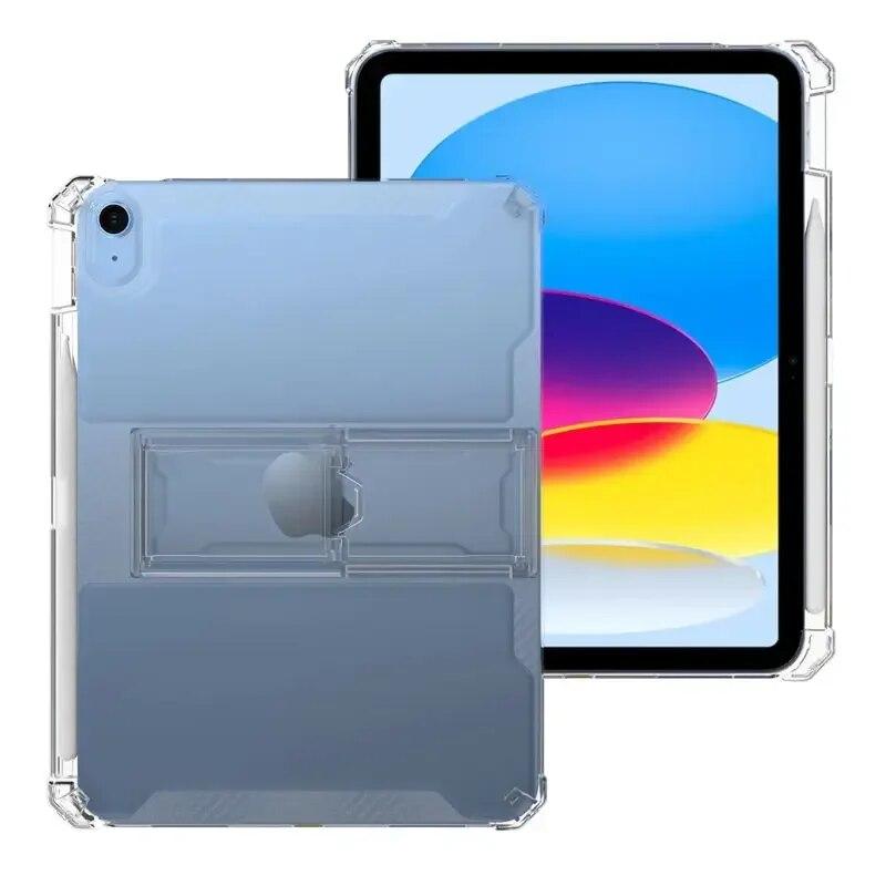 Suitable for IPad Pro 10.5 Protective Case 10.2 Fall-proof Transparent 10.9 Pen Slot Air 3 Air 4 Air 5 with Bracket Shell TPU