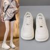 Thick-soled Versatile Little White Shoes Women's 2024 New Summer Breathable Women's Shoes with Skirts, Popular Shoes, Heightening Board Shoes