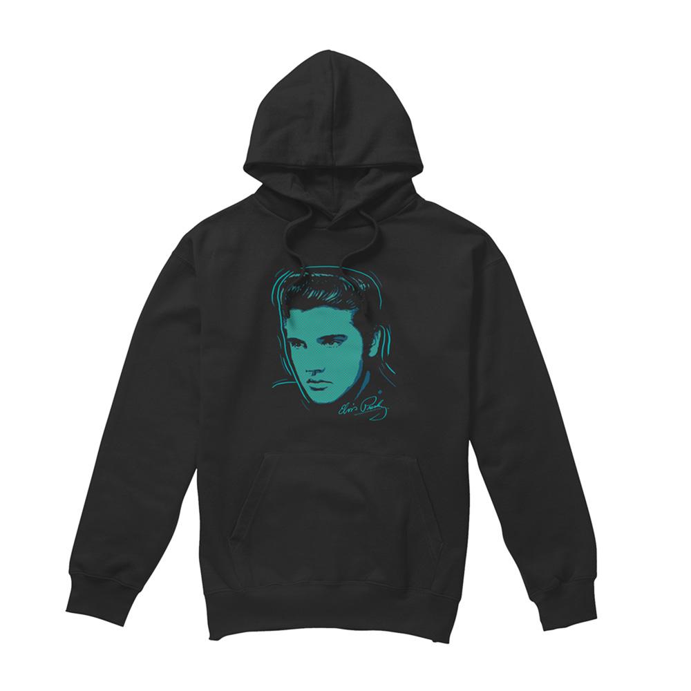 Elvis Presley Unisex Adult Young Dots Hoodie